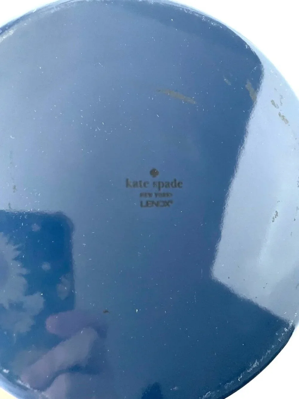 Kate Spade New York Lenox Whistling Tea Kettle All In Good Taste Blue 2.5QT